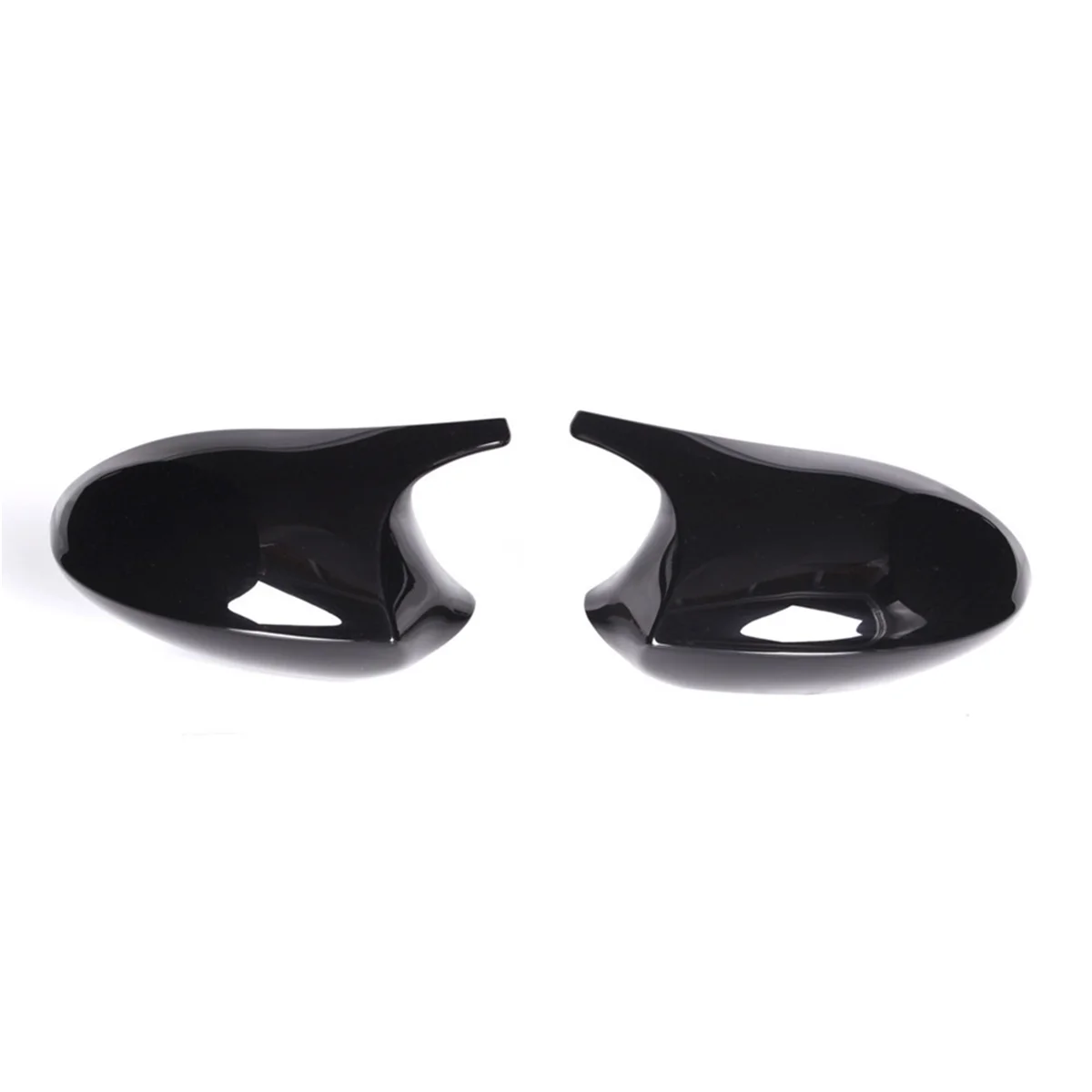 

Durable 1Pair Car Glossy Black Cow Corner Rear View Mirror for BMW 1 3 Series