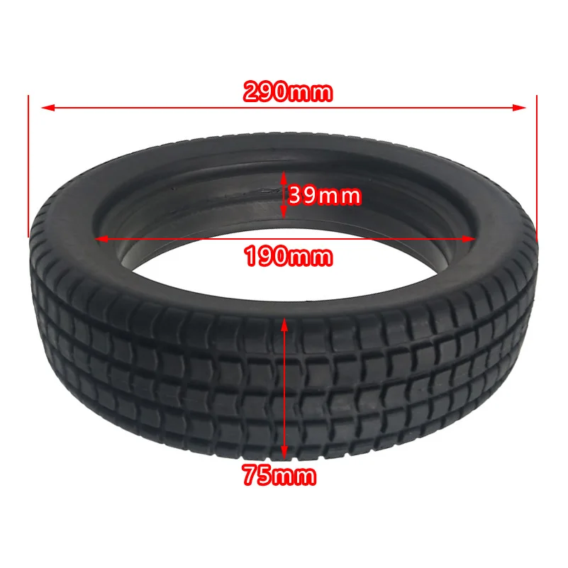 High Quality Brand New 300x75 Solid Tire, 12 Inch  for Wheelchair Kids Tricycle Stroller  Accessories