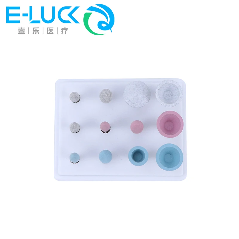 رؤوس طحن مطاطية للأسنان ، رأس سيليكون ، ملمع أسنان ، قطعة يد منخفضة السرعة ، را من أجل تلميع ، 12 طقم