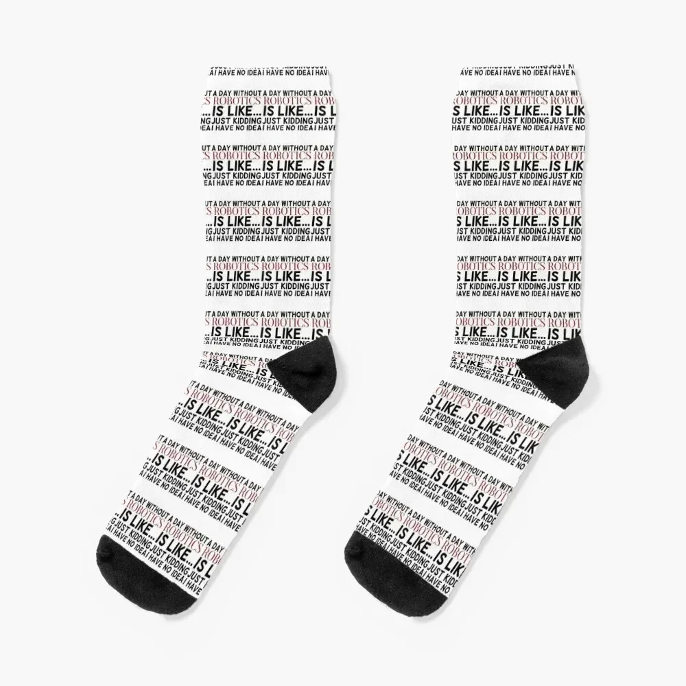 

a day without robotics is like just kidding i have no idea Socks Antiskid soccer hiphop Thermal man winter Socks For Men Women's