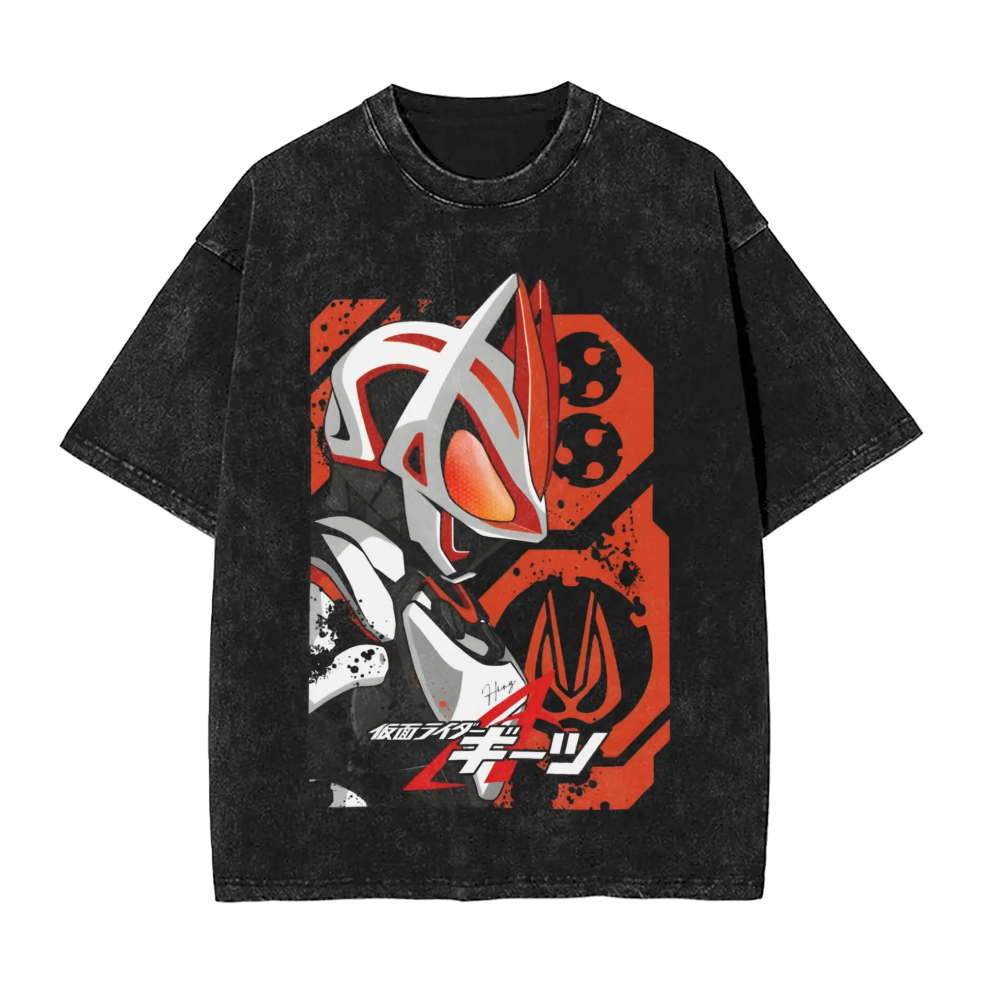 Couple T Shirt Kamen Riders Washed T-Shirts Harajuku Geats Summer Tee Shirt Awesome Printed Casual Tops Gift