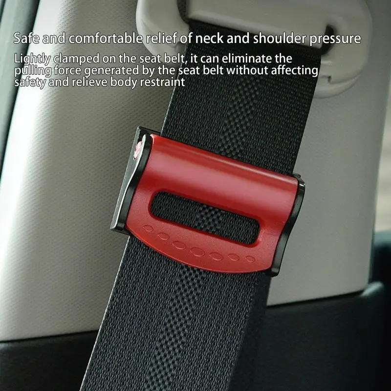 Car Seatbelt Adjuster 2Pcs/set Car Seat Belt Clip Positioner Universal Auto Shoulder Neck Strap Positioner For Adults Kids