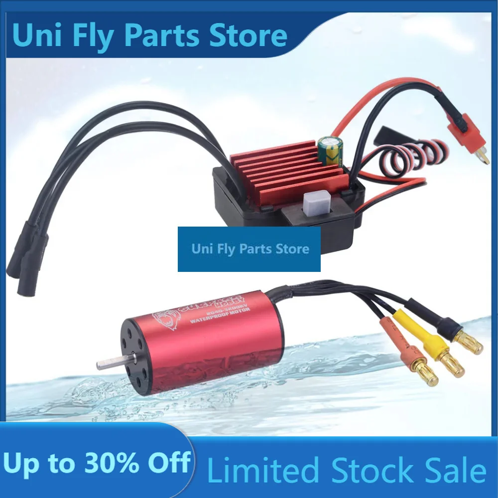 Бесщеточный двигатель UniFly SURPASS HOBBY 2040 3900KV с цифровым сервоприводом 35A ESC S0017M 17G для радиоуправляемых моделей HSP Tamiya Axial 1/16 1/18