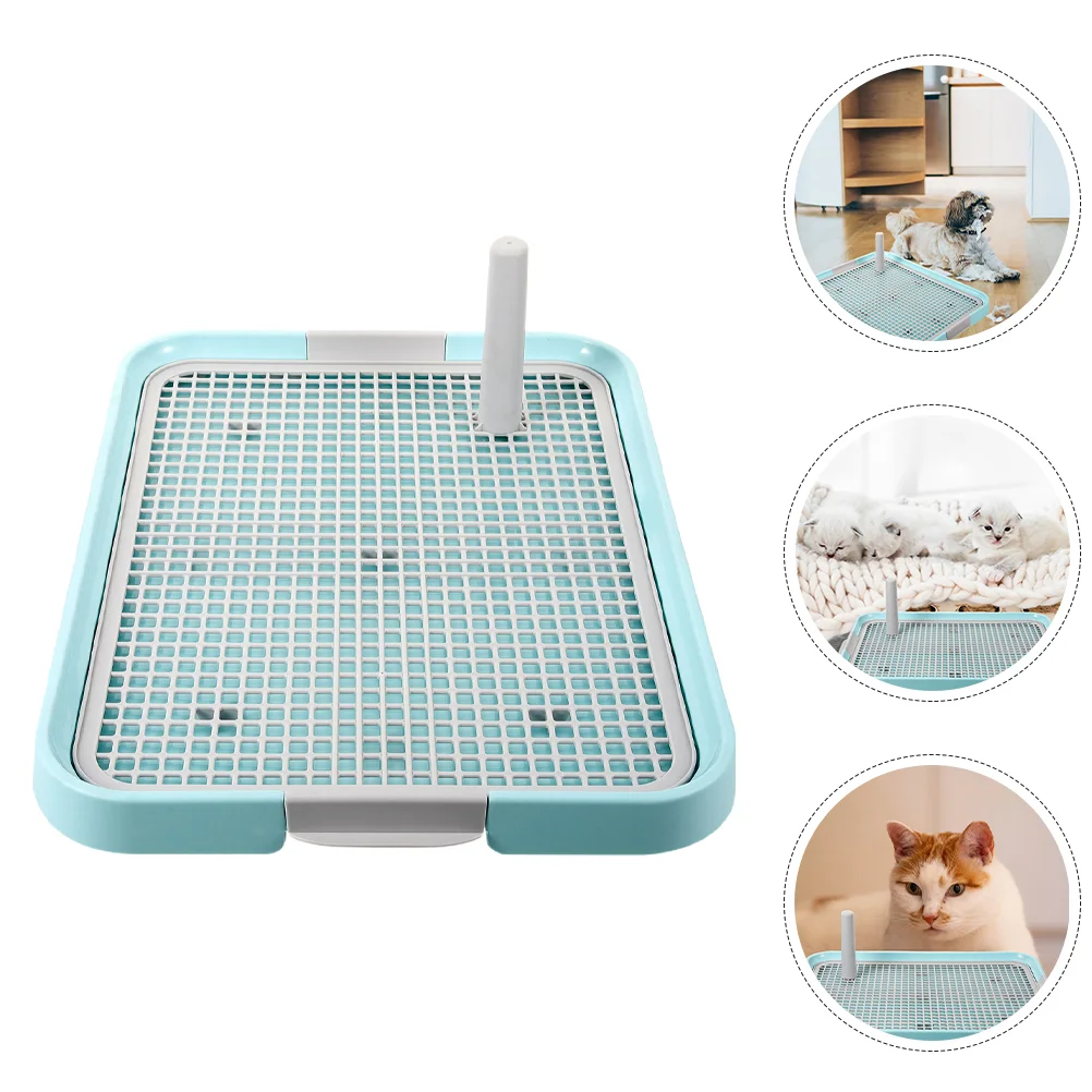 

2 Pcs Pet Dog Pads Toilet Plastic Grid Puppy Urine Tray Cat Bed Train Anti-slide Indoor Potties Pets Household Training Potty