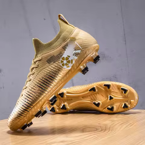 New Men's Football Cleats Firm Ground Outdoor Professional Football Shoes Lightweight Sports Women's Sneaker Rugby Boots