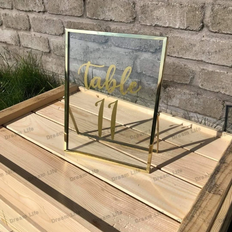 

Table Sign Vinyl Decal Wedding Number Decorative Stickers DIY Glass Bottle Board Mirror Murals Wall Decal Home Decor