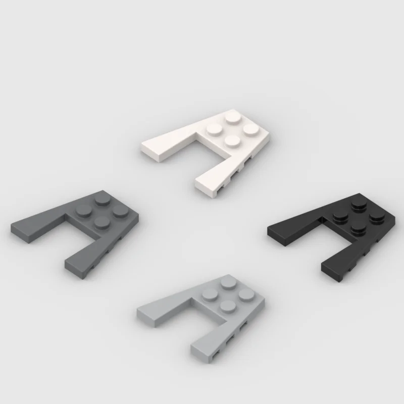 *Plate 4X4 W. Angle*JH455 20pcs DIY enlighten block brick part No.43719 Compatible With Other Assembles Particles33