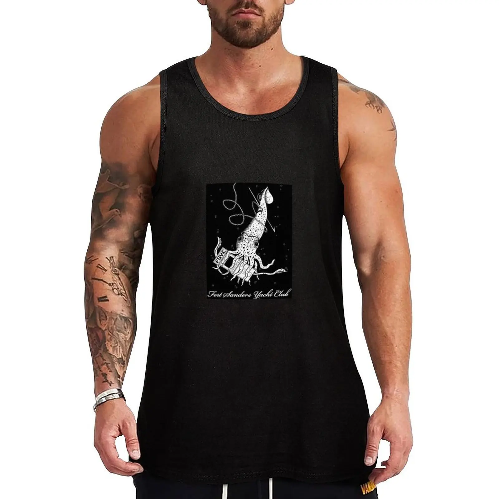 Fort Sanders Yacht Club Tank Top Men's gym t-shirts Japanese t-shirt