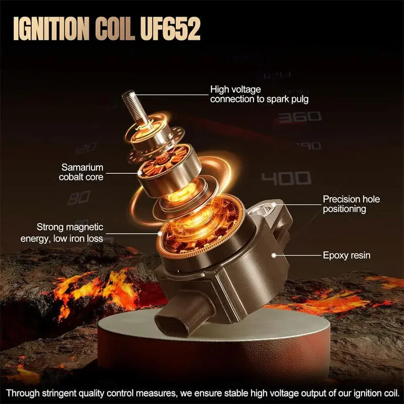 273012B100 6738304 GN10634 4pcs vela de ignição + 4pcs bobina de ignição para 2019-2020 Hyundai Accent Essential preferido final