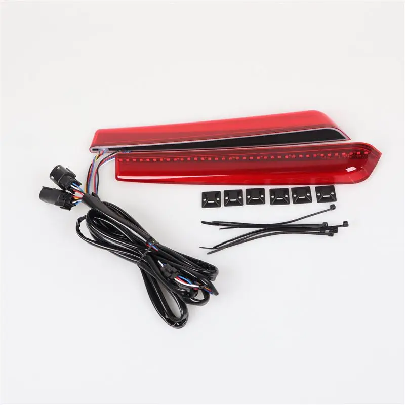Unique 1 Pair Red LED Saddlebag Side Marker Light Turn Signal Brake Lamp Kit For Touring Street Glide 2014-2024
