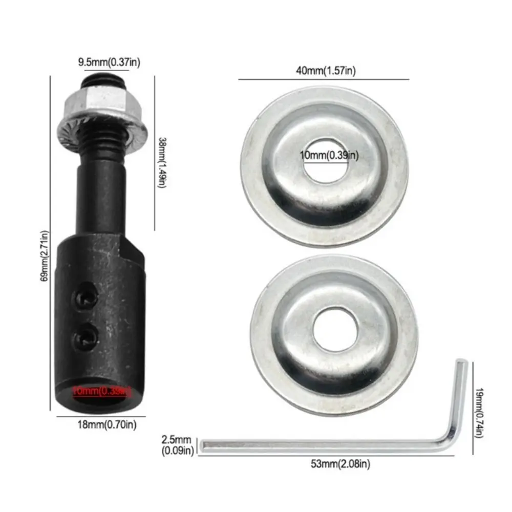 1Pcs Motor Bench Spindle Adapter Motor Accessories Grinding Rod Grinding Wheel Connecting Shaft Polishing Wheel 5-16mm