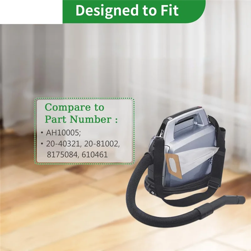 

BAAO-8 Pack Type I HEPA Vacuum Bags Compatible For Hoover Platinum Type I Canister Vacuum Cleaner, Replace Part AH10005