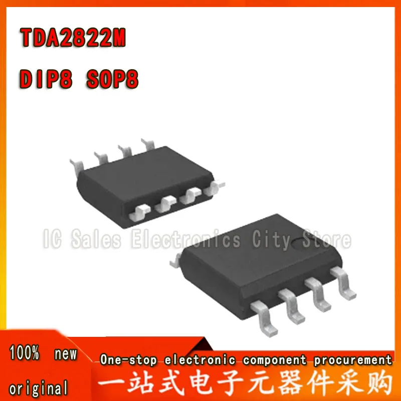 TDA2822M, SOP-8, DIP-8, TDA2822, 10ces, 100ces