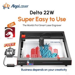 Algolaser 22W Macchina per incisione laser con controllo offline Strumento per la lavorazione del legno Taglio della pelle Stampante per metalli Pennarello acrilico Sicurezza intelligente