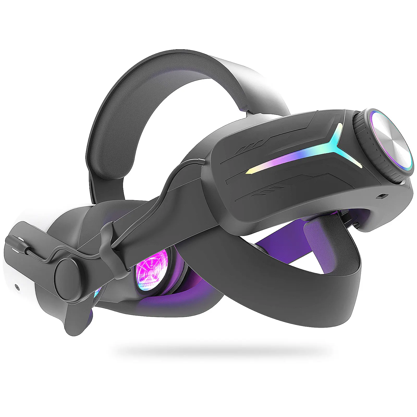 Head Strap Compatible with Metamlemonvr For Meta Quest 3/3s  Battery One-Button VR Accessory Digital Display Enhanced Comfort