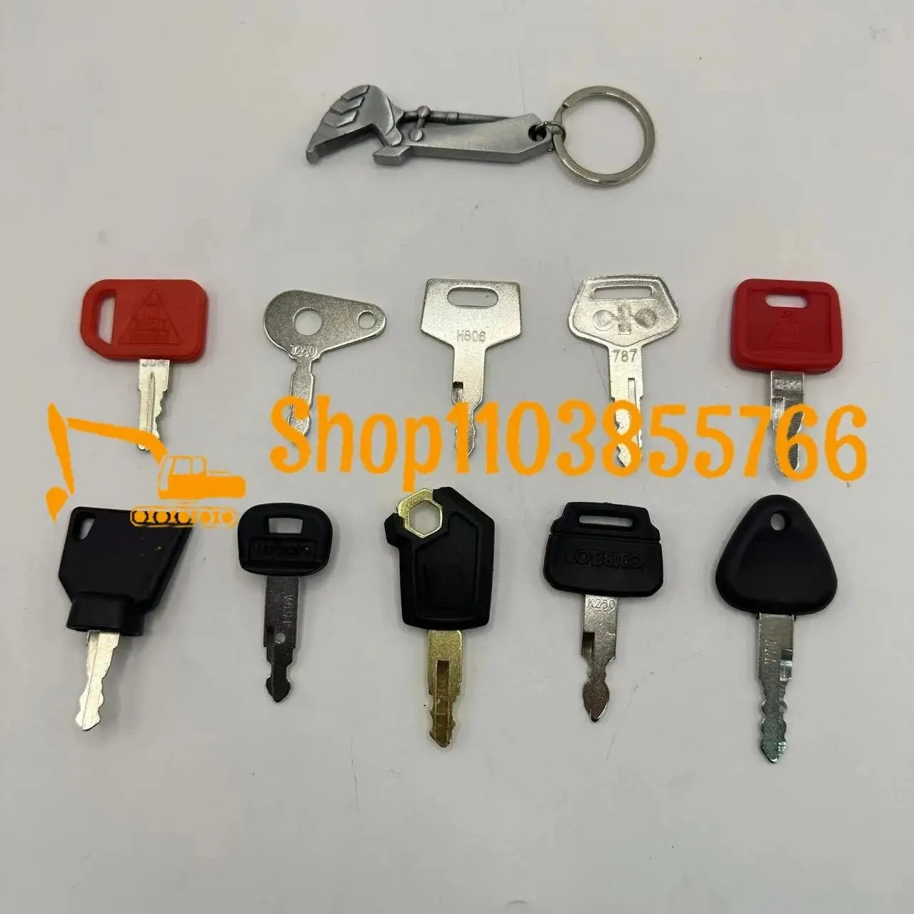 Heavy Equipment Keys Master Set - 10PCS Keys Set Ignition Keys for