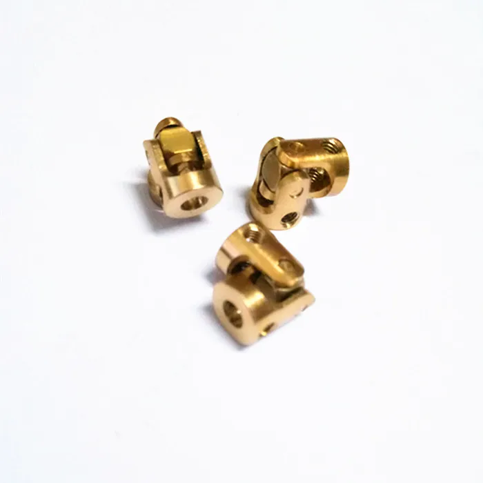 Mini Coupling Brass Universal Joint 3mmx3mm Diameter 7mm Length 13mm Model Ship Coupler Gimbal