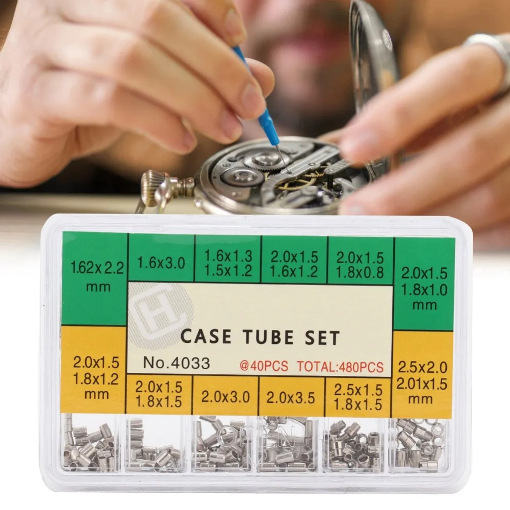 Long-Lasting Stainless Steel Watch Case Tube 12 Sizes Watchmaker Accessory Watch Parts Watchmaker Workshop