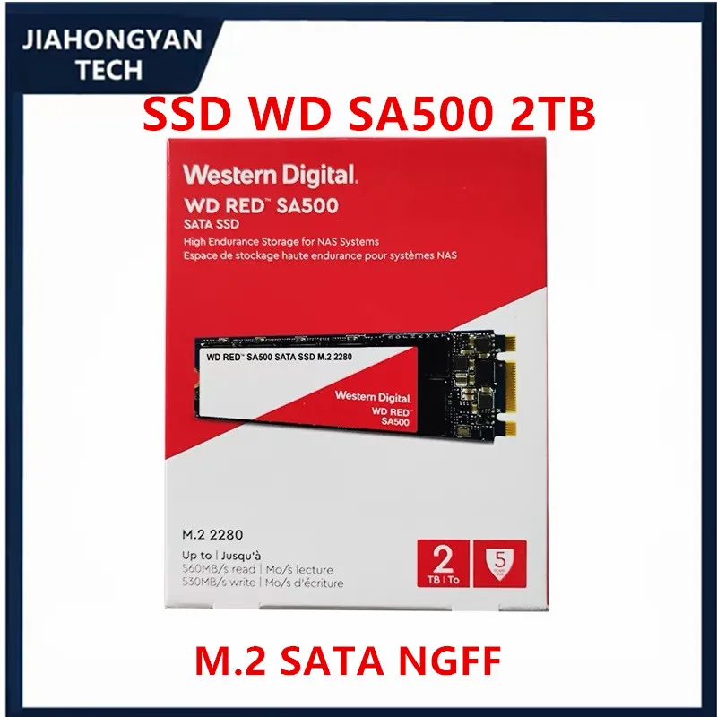 Disque SSD d'origine pour WD SSD SA500 2T M.2, disque rouge NAS WDS200T1R0A