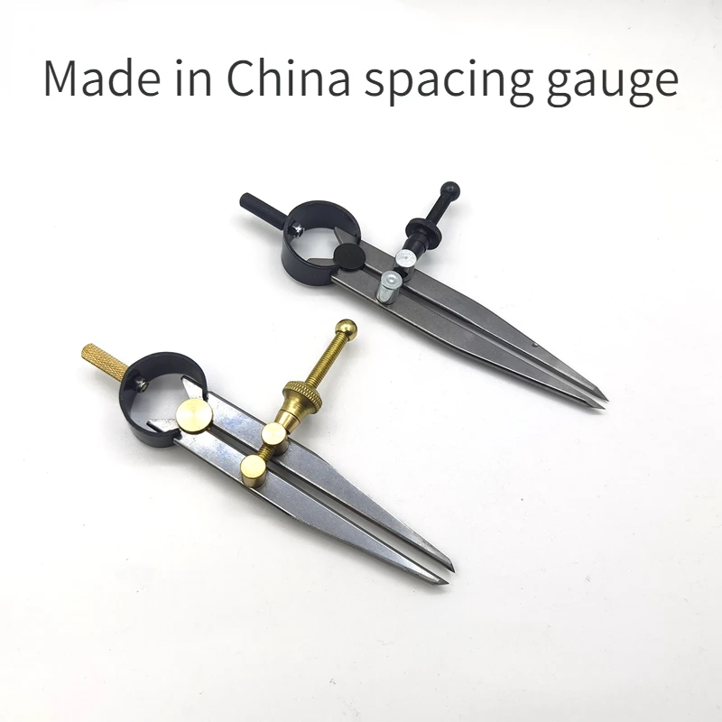 95/100mm Pitch Gauge Brass Parts Marking Tool Leather Hole Spacing Positioner Diy Leather Bag/belt Leather Craft Making Tool