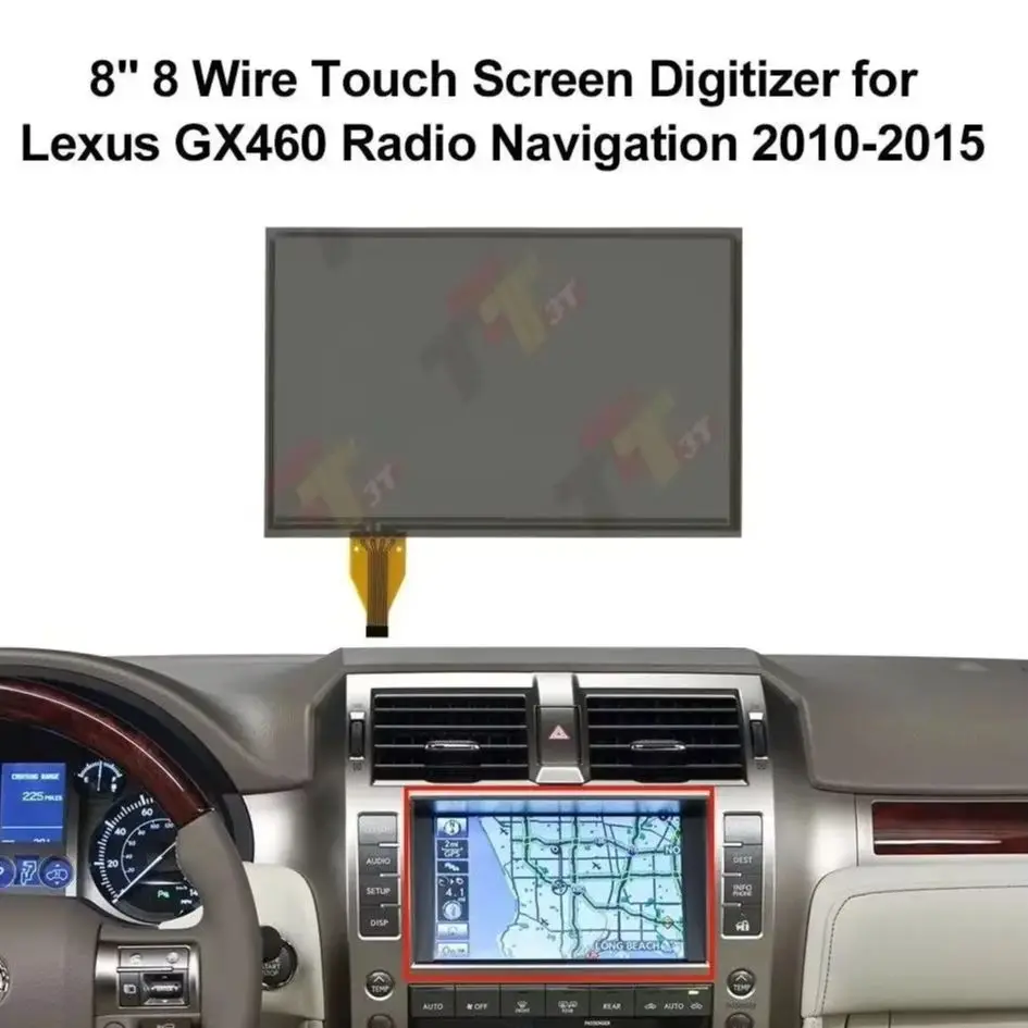 8" 8-Draht-Touchscreen-Digitizer für Toyota Land Cruiser 200, Lexus LS460 LX570 – Detail 2