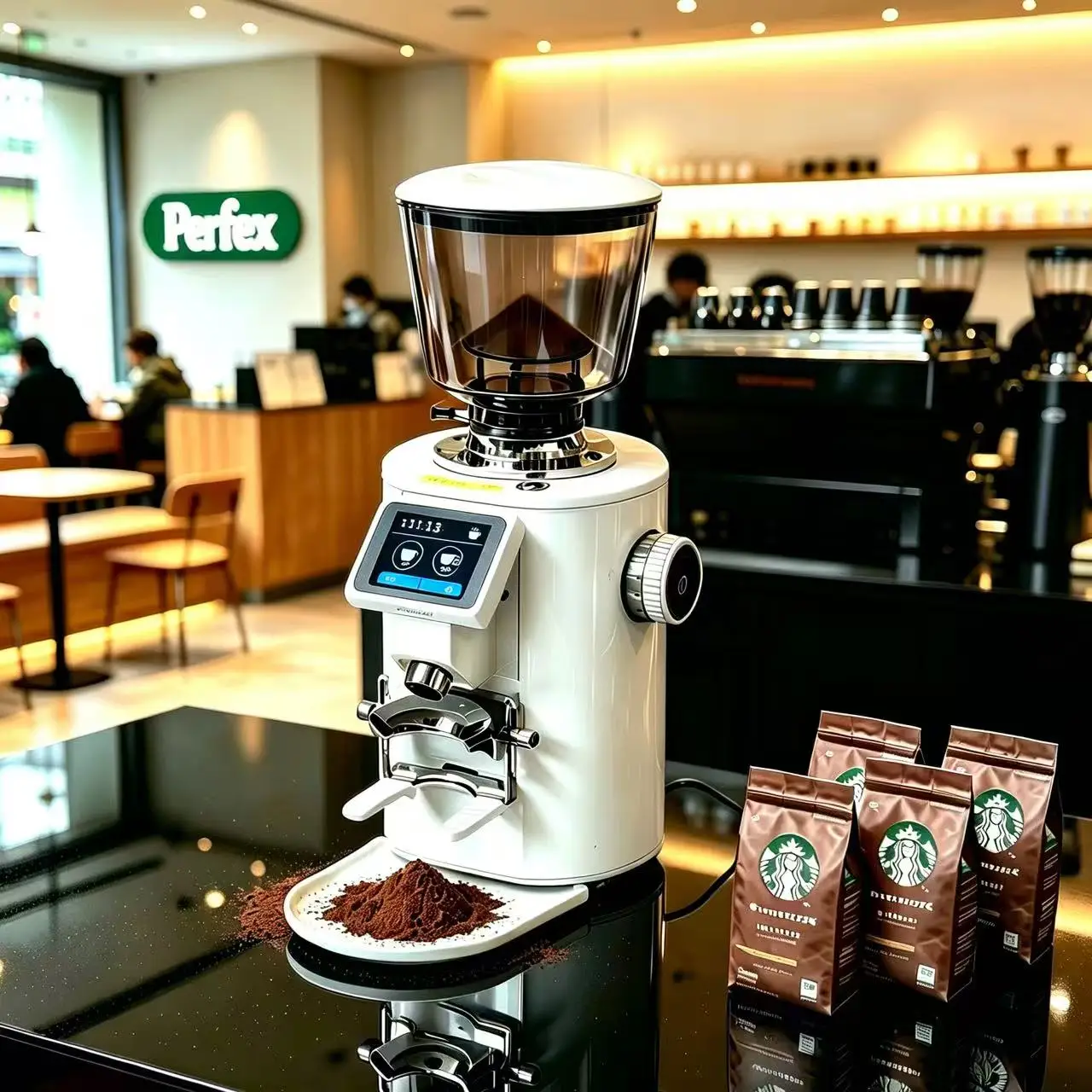 64Mm Titanium Flat Grinding Inserts Professional Commercial Coffee Grinder Df64 Grinder Coffee Bean Grinder Grinding by Time