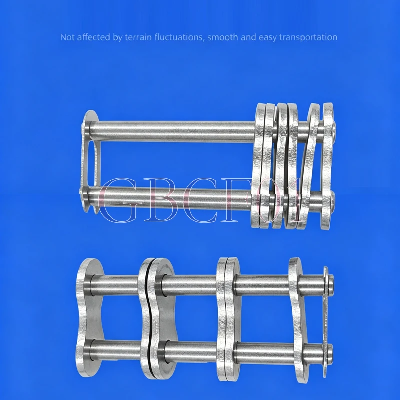 304 Stainless Steel Triple Strand Chain Full Joint Link 06B 08B 10A 12A 16A 20A Conveyor Roller Industrial Chain
