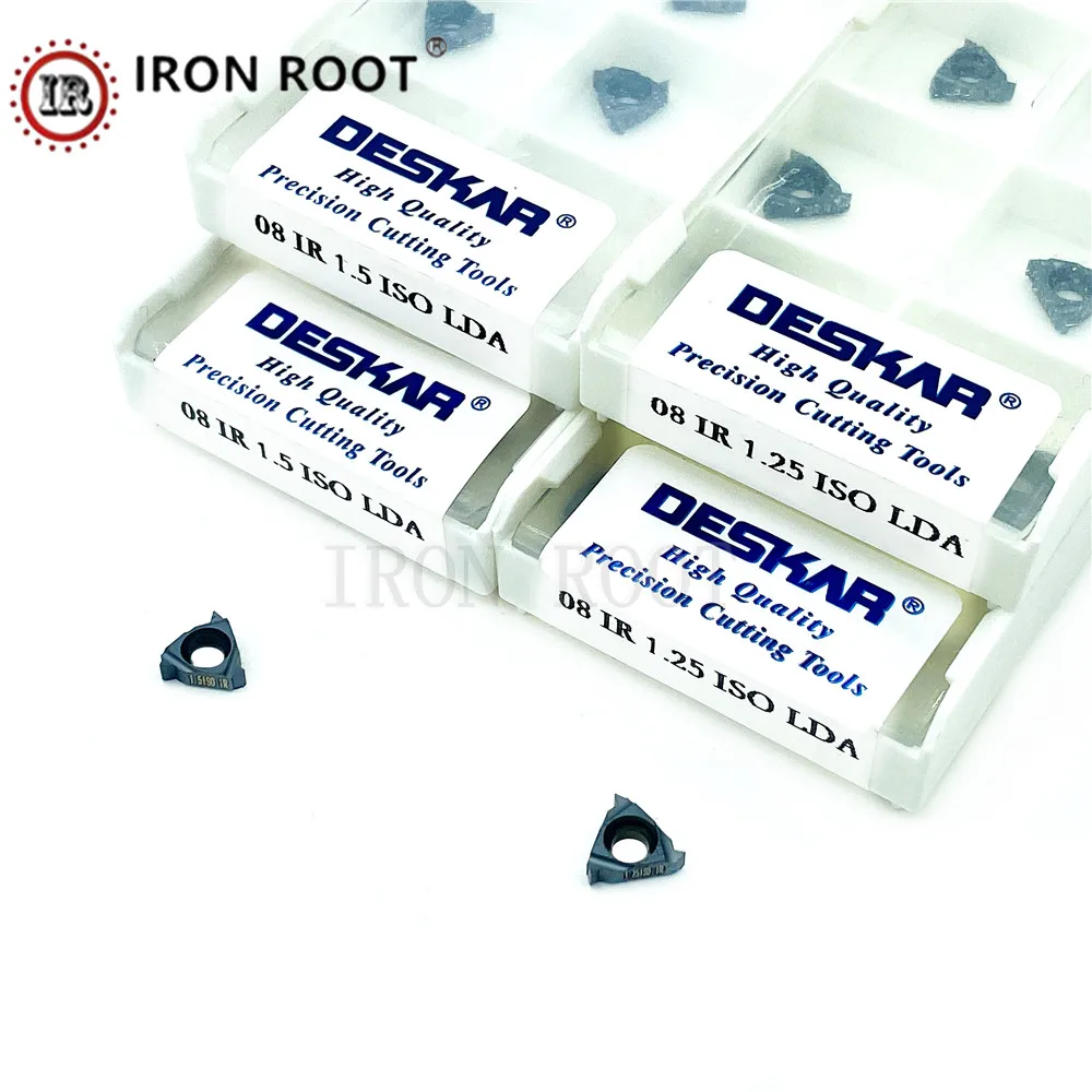 DESKAR 08IR A55,08ER A60,1.0ISO,1.25ISO,LDA,LDC Indexable Insert Threading Insert CNC Carbide Insert Lathe Thread Turning Tool
