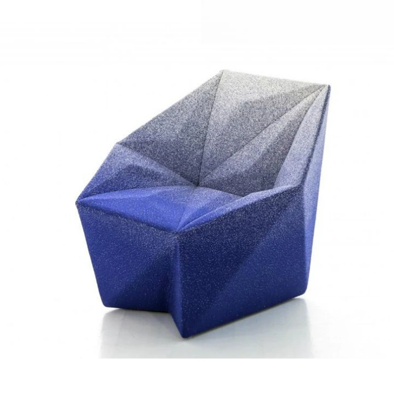 Italian simple sofa chair, backrest lounge chair, home living room, study, balcony, single simple modern gradient color chair