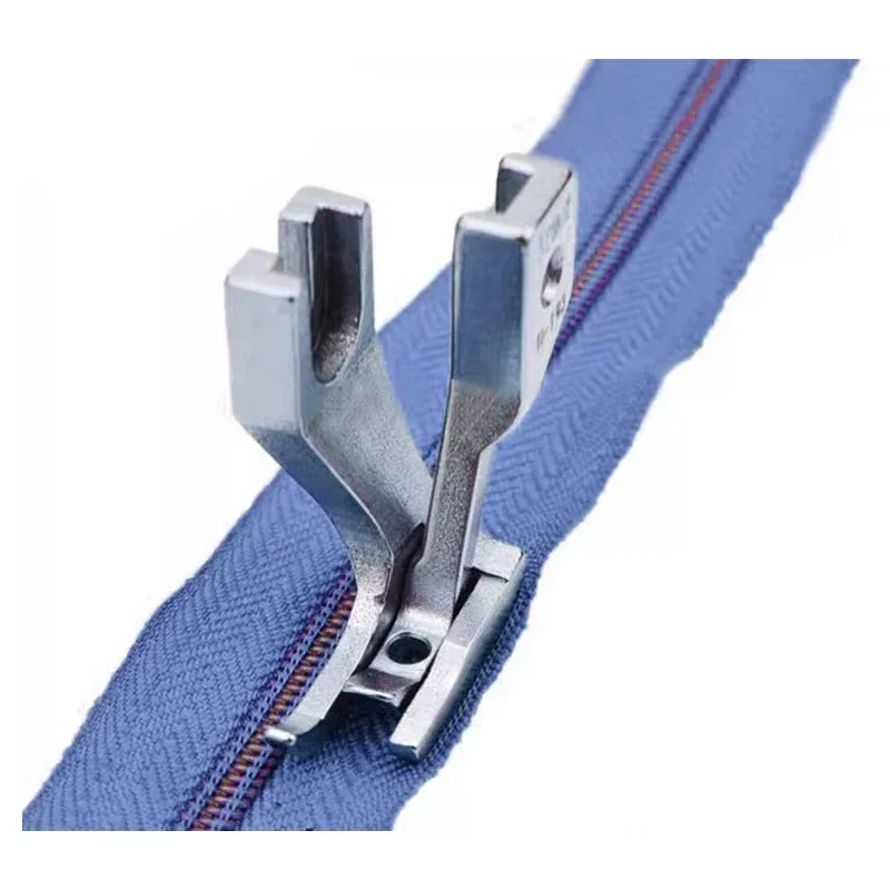

Narrow Zipper Presser Foot for Industrial Walking Foot Sewing Machine U192U193 Smooth Botton & Toothed Presser Feet