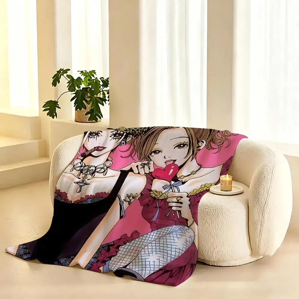 Nana Anime Throw 240g flannel blanket, suitable for sofas, beds, offices,  exquisite gift blankets