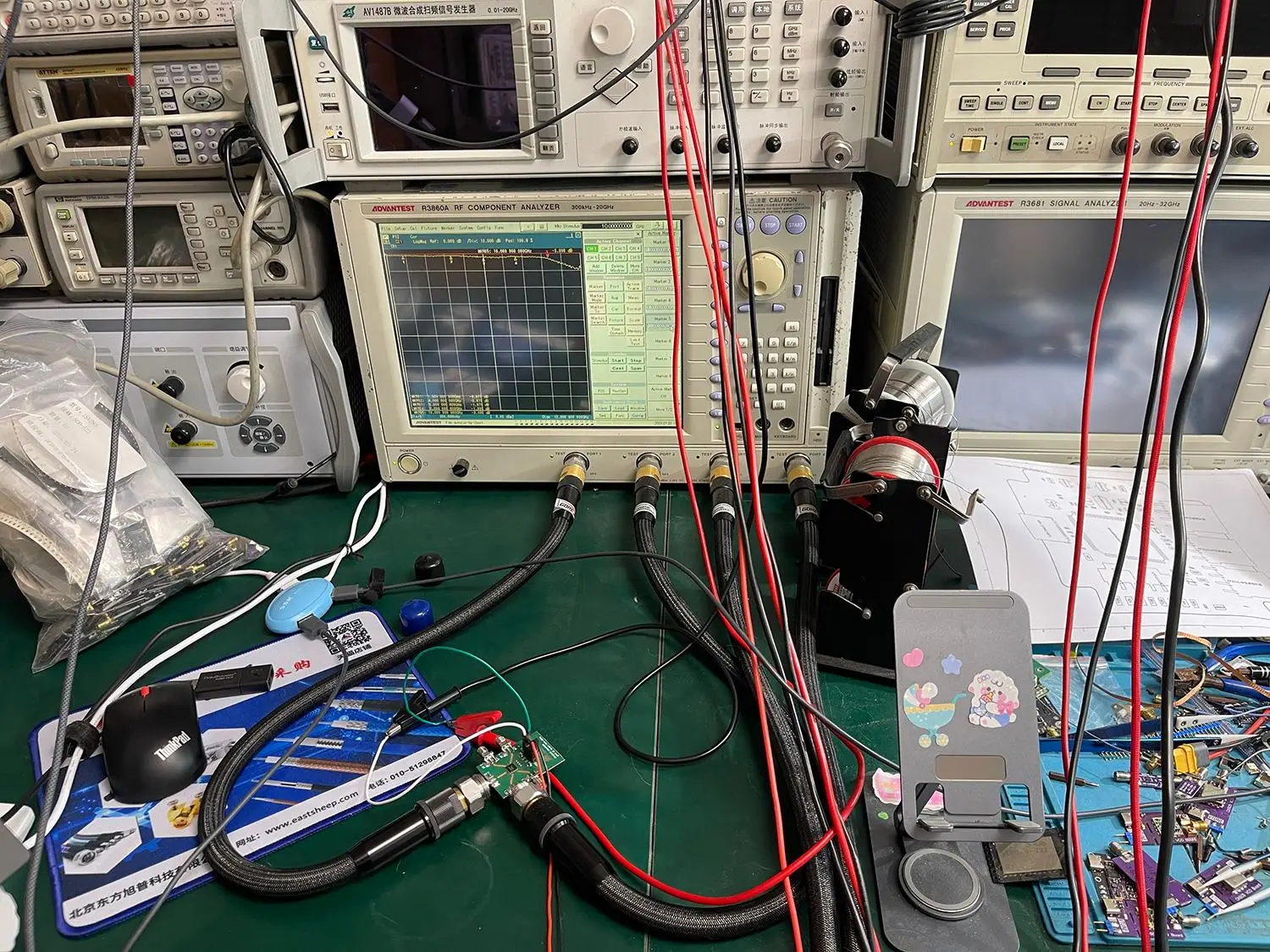 DYKB SP4T PE42540 10Hz-8GHz RF Switch for Radio Signal Switching Test Equipment ATE Systems Applications Module Board 50Ohm SMA