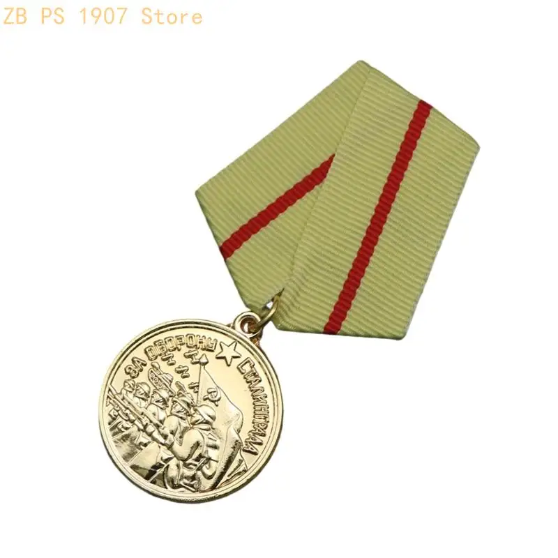 Gold Alloy Replicas Of USSR Medals Featuring Electroplating And Historical Accuracy For Display Or Gifting 55KA