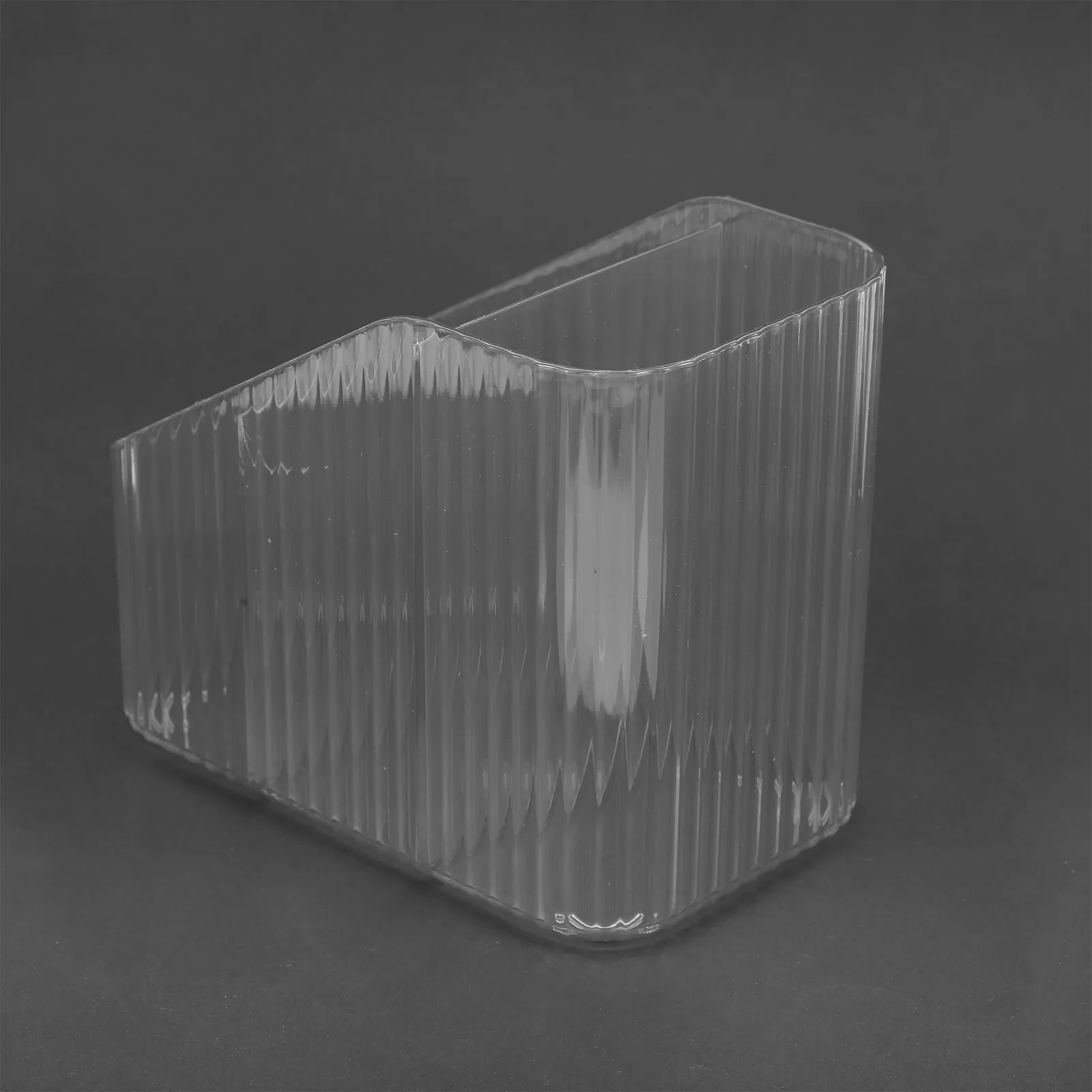 

Настольный органайзер с несколькими отделениями, прочный держатель для ручек на 3 слота, прозрачный акриловый футляр для канцелярских принадлежностей для офиса, школы и туалетного столика