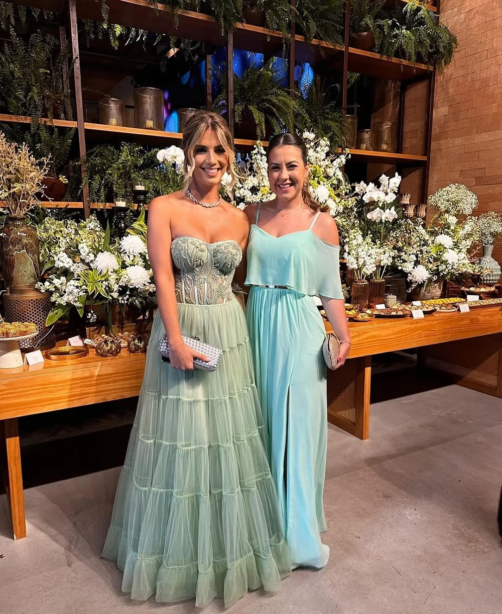 

Msikoods Strapless Prom Dress Tiered Tulle Birthday Dress Wedding Guest Dress 2025 Formal Evening Dress Party Gown Customized