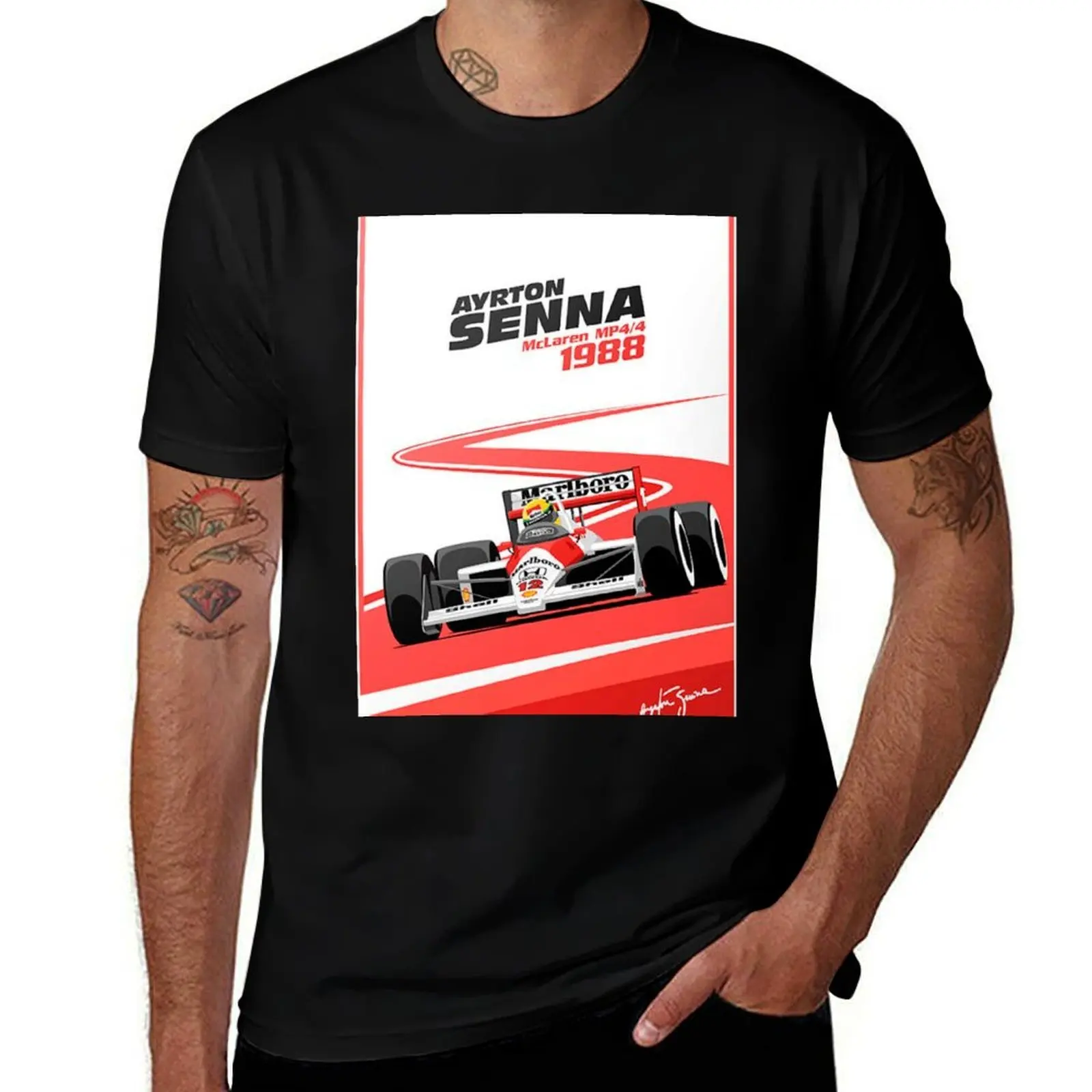 Senna Poster T-Shirt Big Size Daily Wear T-Shirt
