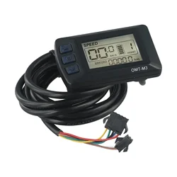 36V 48V OMT-M3 Display E-bike Bici elettrica Pannello componenti Velocità di guida Tempo Spina SM a 5 pin Accessorio Durevole