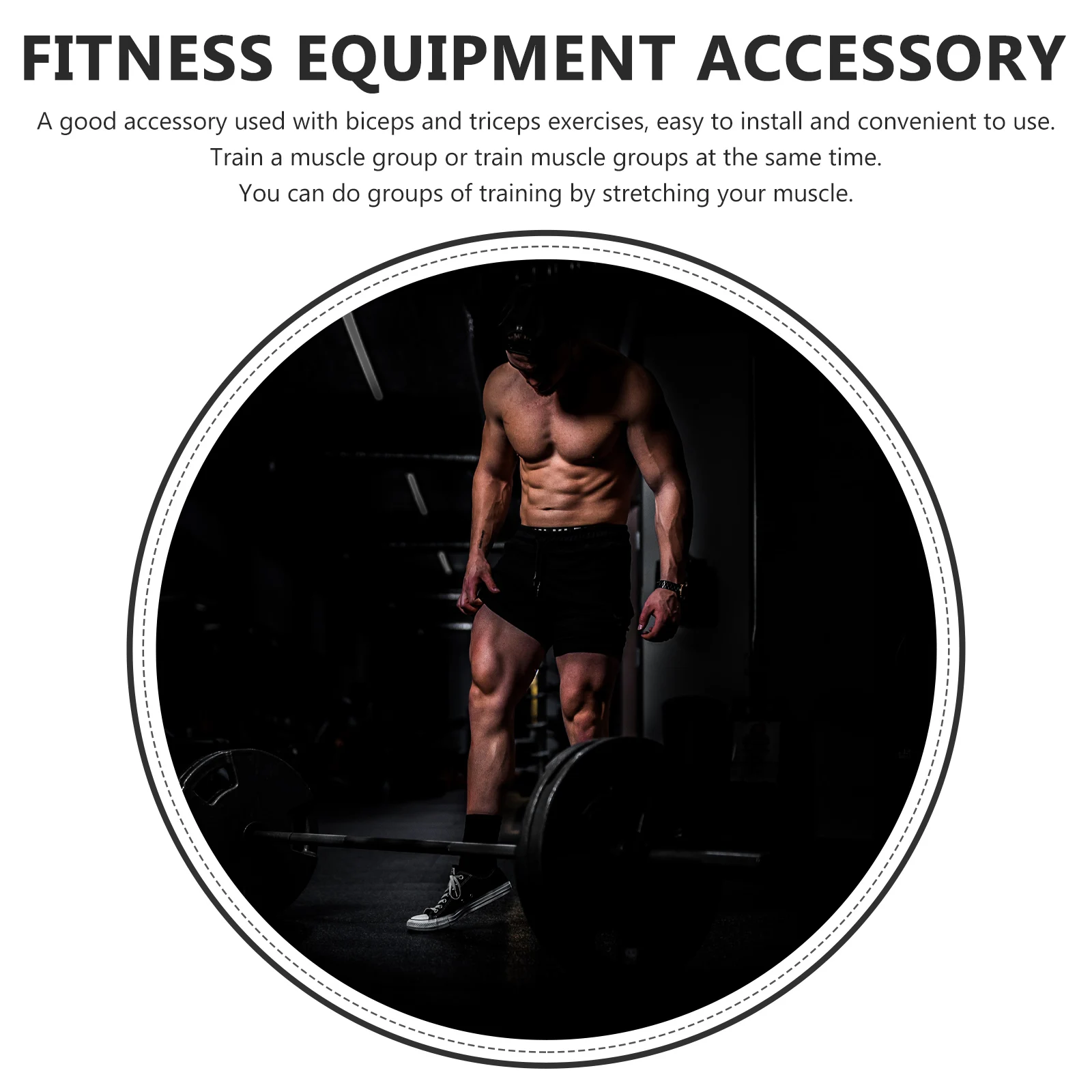 1 Set Of Fitness Resistance Band High-Grade Stretch Rope For Strength Training Muscle Workout Portable Exercise Strap At Home