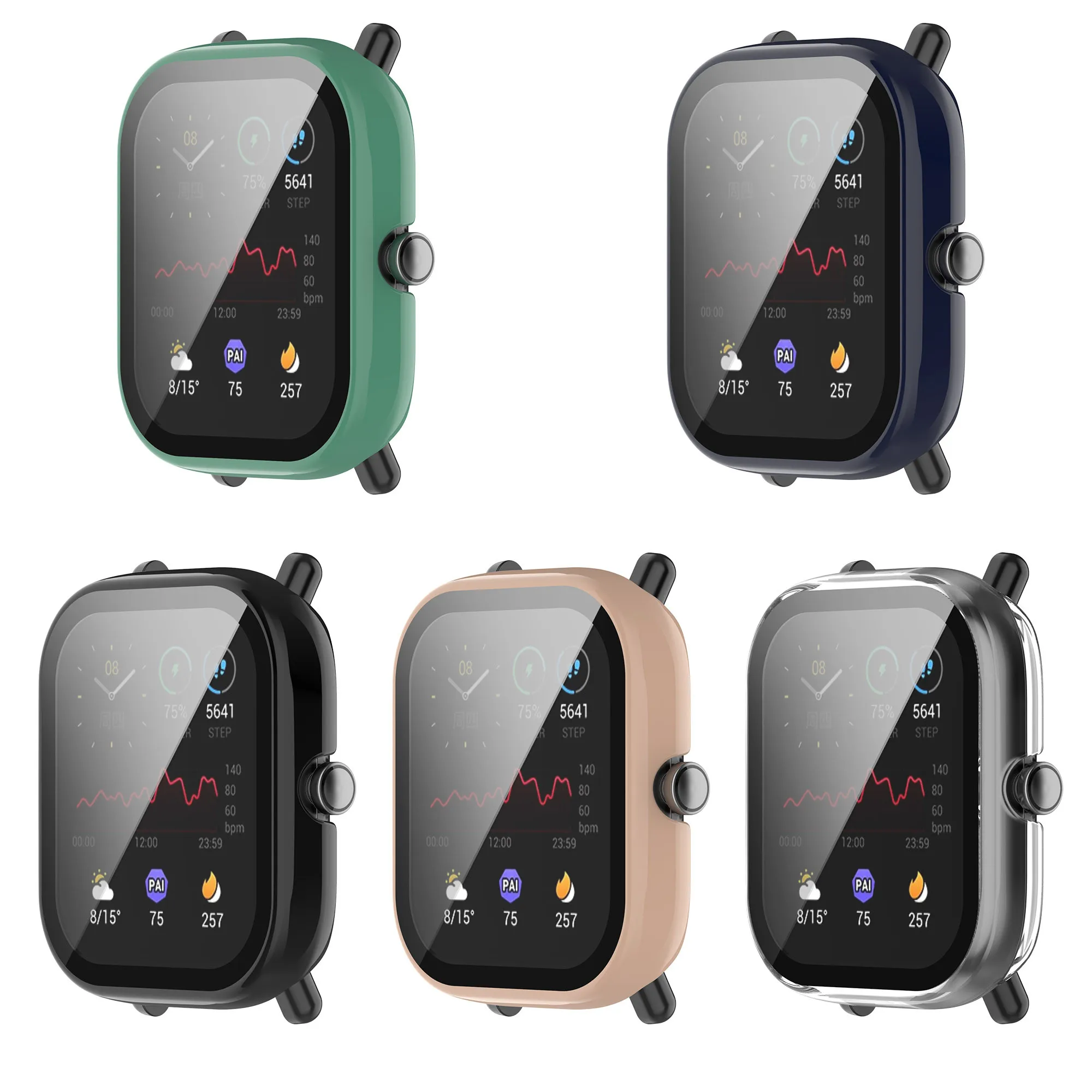 Funda protectora para reloj Huami Amazfit GTS 2 mini, Protector de pantalla completa, carcasa protectora de PC