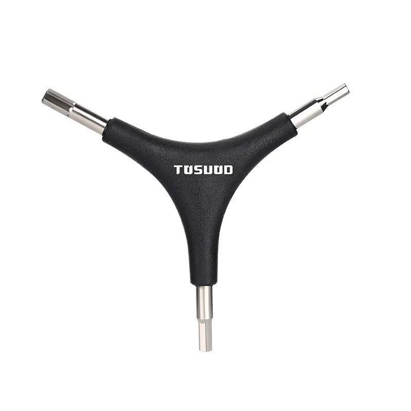 Llave Hexagonal en Forma de Y 3 en 1, Acero CR-V, 4/5/6 mm, Herramienta de Reparación Hexagonal de 3 Vías para Mantenimiento de Bicicletas de Montaña y Carretera
