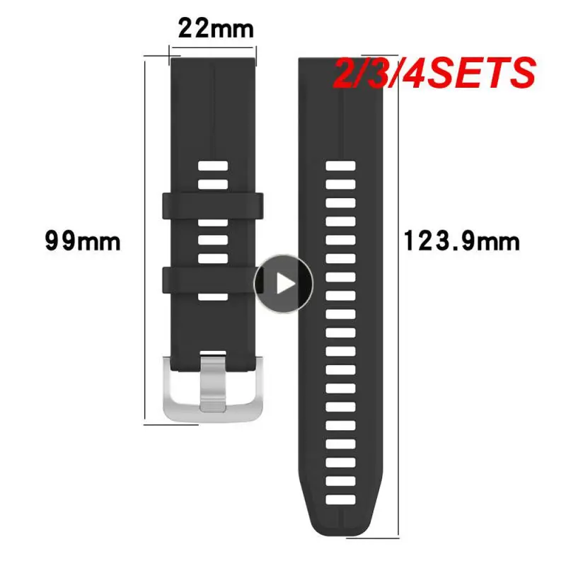 2/3/4SETS Waterproof Watch Strap Easy To Install High Quality Highly Flexible Enhance Your Style Skin-friendly