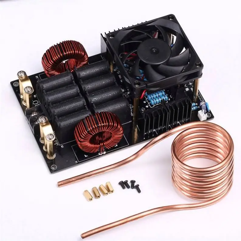 

DC 12-40V 50A 1KW Генератор высокого напряжения Высокочастотный низковольтный индукционный нагреватель ZVS 1000W Плата с расплавкой катушки для металлов