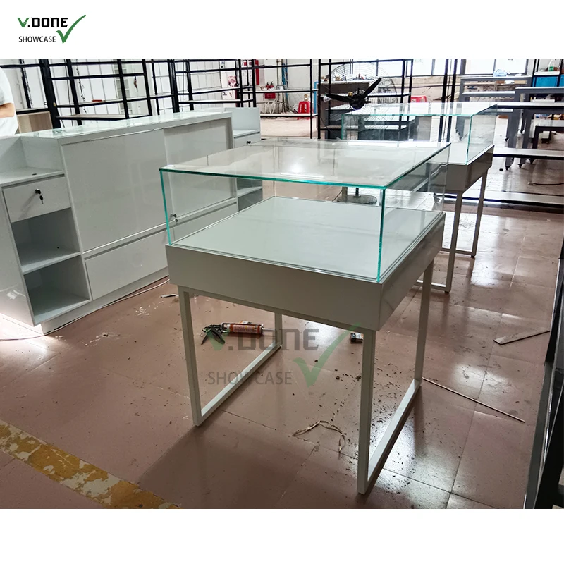 [Customized]Best Supplier Glass Display Cabinet Smoke Shop Showcase Dispensary Display Counters Cigar Display Cases