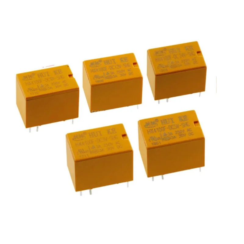 10PCS/lote relay HK4100F-DC3V-SHG HK4100F-DC5V-SHG HK4100F-DC9V-SHG HK4100F-DC12 6pins 3A 3V/9V/24V