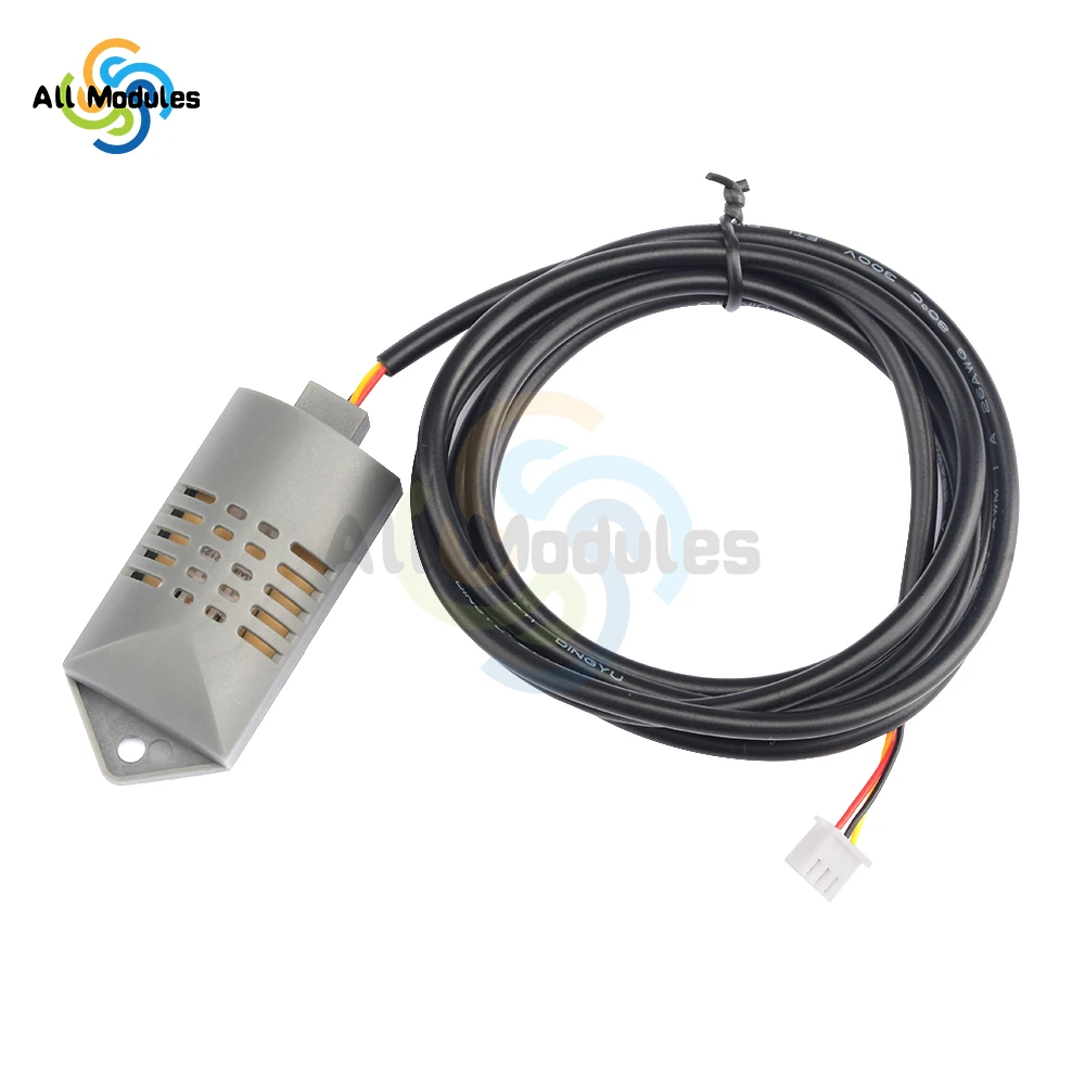 AM2120 Temperature And Humidity Sensor Probe With Case 1M/1.5 M Extension Cable 4 Wire 20m Long Transmission Distance