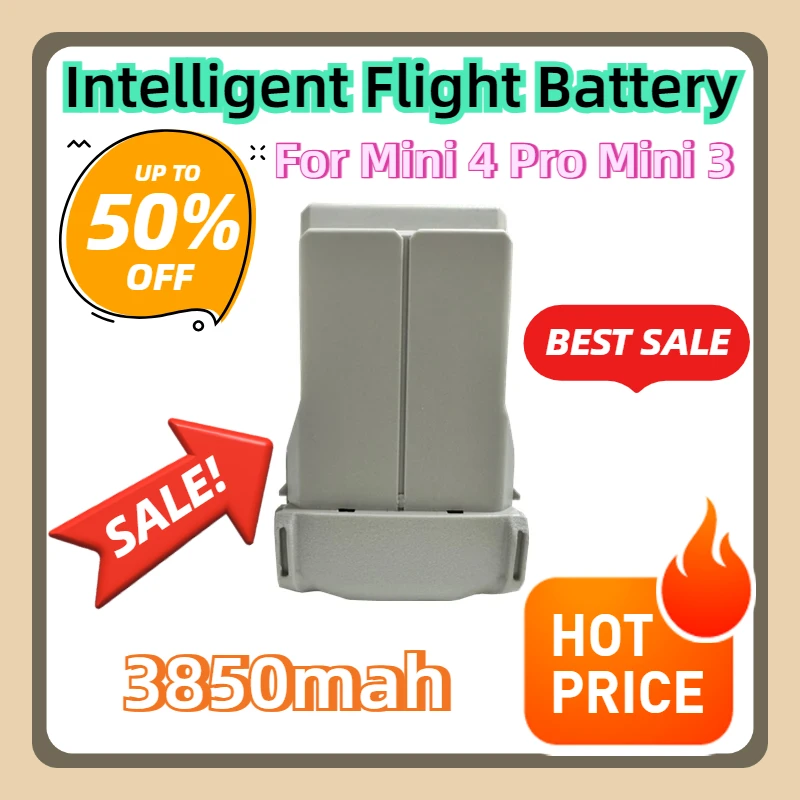 Flight Time 47 Minutes   for Mini 4 Pro Mini 3 Intelligent Flight Battery Plus Capacity 3850mah