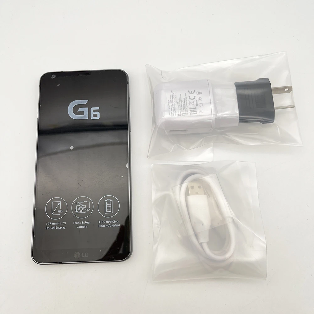 مفتوح الأصلي LG G6 H871/H872/H873/H870DS 32GB 4GB RAM بصمة 5.7 بوصة 13MP أندرويد