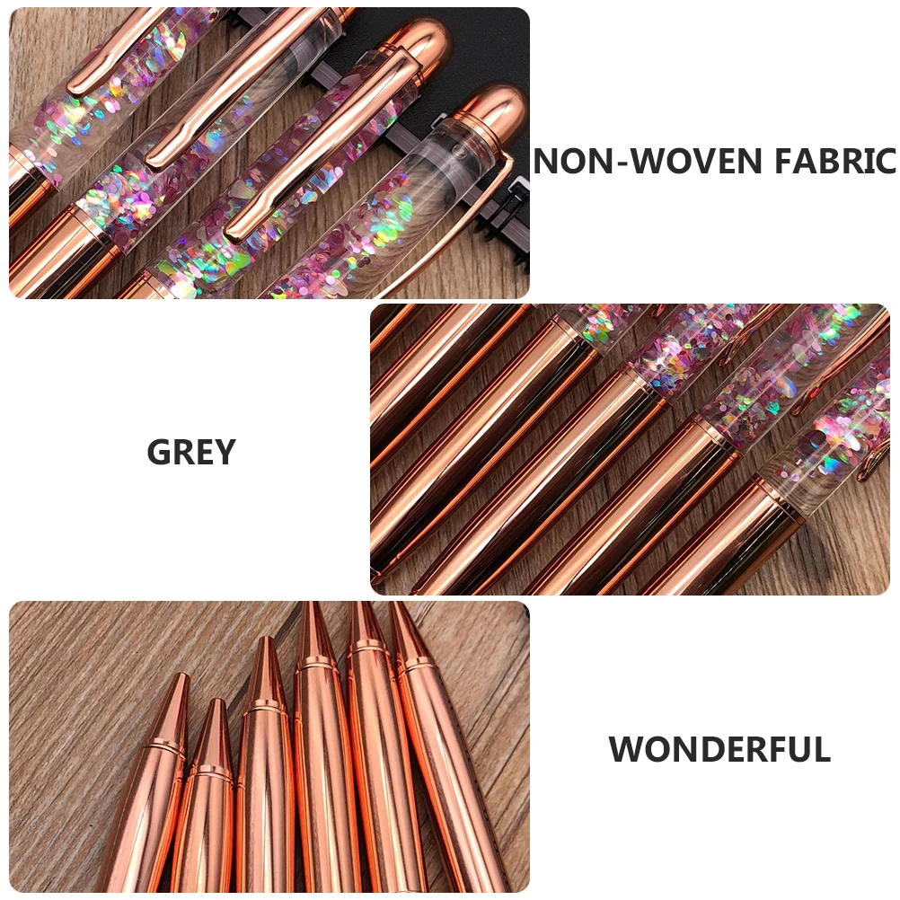 

1pc Metal Ballpoint Rose Gold Portable Smooth Writing Student Writing Gel Pens Signature Pens Daily Use