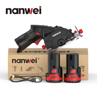 Nanwei Lithium Electric Circular Saw 3-3/8in Cutting Machine Mini Portable Charging Saw Multifunctional Inverted Dolomite Mach