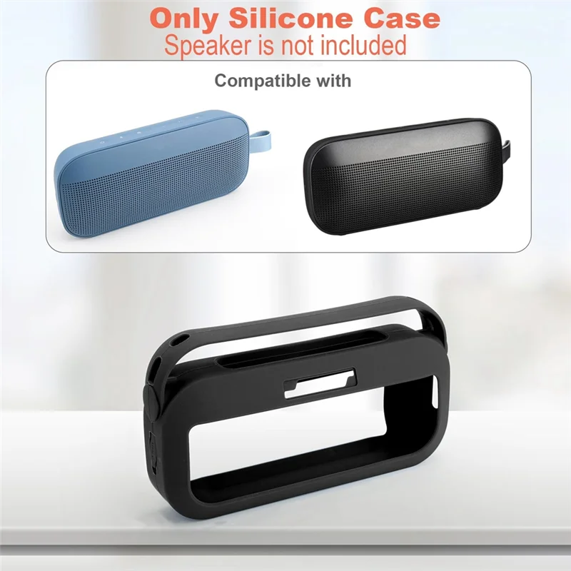 

Силиконовый чехол TXESIGN для Bose Soundlink Flex, дорожный защитный чехол для переноски, черный